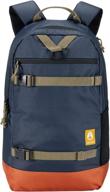 nixon eco-friendly ransack backpack: sustainable recycled plastics backpacks logo