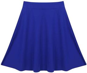 img 4 attached to 👗 Renvena Lightweight Stretchy Length Lyrical Girls' Clothing: Skirts & Skorts Selection