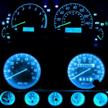 wljh bright ice blue instrument cluster panel gauge speedometer tachometer oil pressure fuel temp clock indicator bulb full led light kits replacement for jeep wrangler 1987-1991 logo