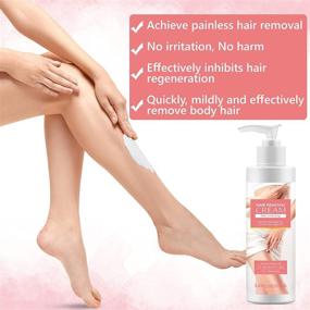 img 1 attached to Painless Flawless Hair Removal Cream - Skin-Friendly 💆 Depilatory Cream with Moisturizing Benefits for Both Women and Men