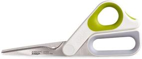 img 3 attached to 🔪 Joseph Joseph PowerGrip 10302 Kitchen Shears Scissors with Thumb Grip and Herb Stripper - Easy to Clean Japanese Stainless-Steel, White/Green