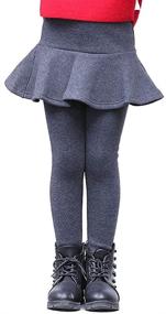 img 4 attached to Осенние хлопковые тянущиеся леггинсы BOGIWELL: стильная обязательная одежда для девочек.