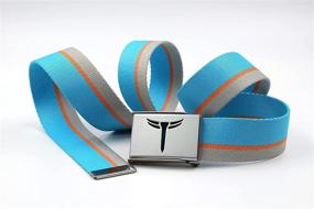 img 2 attached to 👔 Shop the Stylish Teeoff Reversible Metal Buckle Silver Men's Belt Accessories