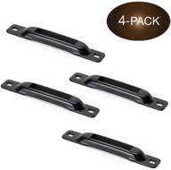 🚚 secure your cargo with 4 e-track single slot tie-downs for trailers, vans, trucks - mini powder-coated steel anchor tie-down slots for e-track ratchet/cam straps - ideal for motorcycles, cargo loads, bikes in pickups logo