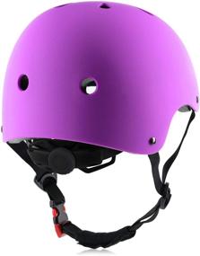 img 2 attached to 🚲 Lightweight Adjustable Skateboard Bike Helmet - CPSC Certified, Multi-Sport for Bicycle Cycling Skate Scooter - 3 Sizes Available