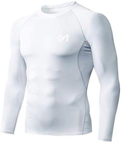 img 4 attached to 👕 MEETYOO Men's Compression Shirt: Optimize Performance and Comfort