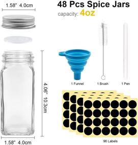 img 2 attached to 🍶 Bottles Cookmaster: The Ultimate Storage Solution with Square Containers and Labels