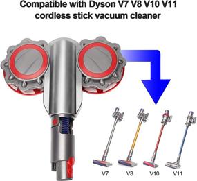 img 3 attached to 🧹 Dyson Cordless Stick Mop Head Attachment Replacement - PIGUOAT Electric Brush + Dyson Adapter & 8 PCS Mop Pads included