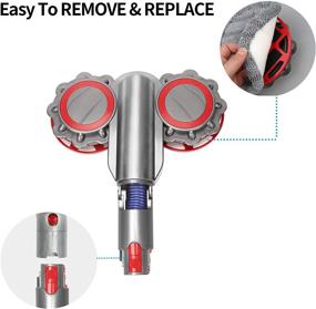 img 1 attached to 🧹 Dyson Cordless Stick Mop Head Attachment Replacement - PIGUOAT Electric Brush + Dyson Adapter & 8 PCS Mop Pads included