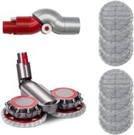 🧹 dyson cordless stick mop head attachment replacement - piguoat electric brush + dyson adapter & 8 pcs mop pads included логотип