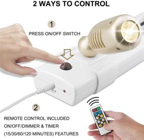 img 1 attached to 🔦 Светильник LUXSWAY LED на шине со встроенным прожектором и пультом - диммируемое направленное освещение для внутренних произведений искусства, картин, гардероба и шкафа.