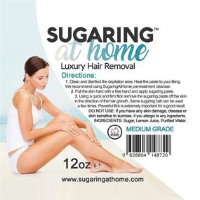 img 3 attached to 💆 Sugaring Hair Removal Paste Medium - Professional Grade for Bikini, Brazilian, Arms, Legs, and Back - 12 oz.