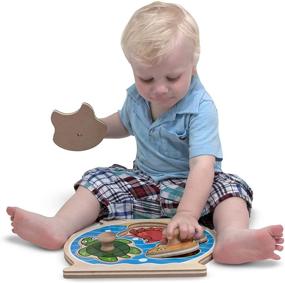 img 3 attached to Enhance Cognitive Skills with Melissa & Doug Animals Wooden Puzzles