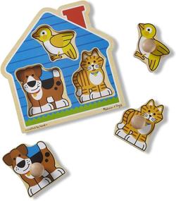 img 1 attached to Enhance Cognitive Skills with Melissa & Doug Animals Wooden Puzzles