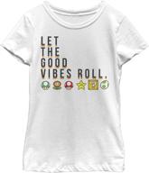 nintendo girls t shirt white x large logo