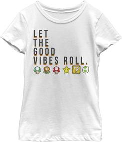 img 1 attached to Nintendo Girls T Shirt White X Large