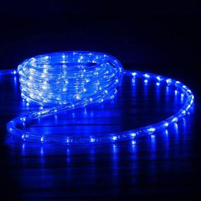 img 1 attached to 🔵 WYZworks 20ft Blue LED Rope Lights - ETL Certified, Flexible 2 Wire Accent Lighting for Holiday Decorations