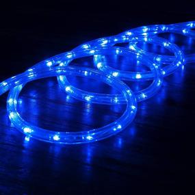 img 3 attached to 🔵 WYZworks 20ft Blue LED Rope Lights - ETL Certified, Flexible 2 Wire Accent Lighting for Holiday Decorations