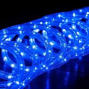 img 2 attached to 🔵 WYZworks 20ft Blue LED Rope Lights - ETL Certified, Flexible 2 Wire Accent Lighting for Holiday Decorations