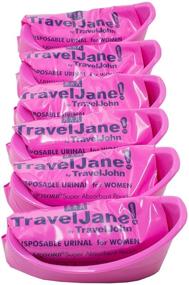 img 4 attached to 💦 Compact TravelJane Disposable Urinal (TJ1R) - Convenient 6 Pack for On-the-Go Relief