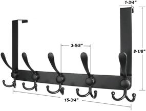 img 3 attached to 👕 Organize and Maximize Space with VASGOR Over Door Clothes Hooks