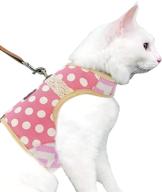 🐱 yizhi miaow escape proof kitty harness and leash for walking - adjustable kitty walking jackets for outdoor adventures, padded and stylish kitty vest logo