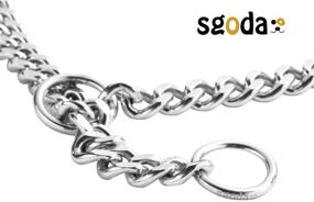 img 1 attached to SGODA Choke Collar for Dog Training with SUS304 Chain