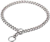 sgoda choke collar for dog training with sus304 chain logo