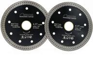 💎 premium shdiatool 4-1/2 inch porcelain diamond mesh turbo saw blade set - cutting granite, marble, ceramic tile & brick (pack of 2) logo