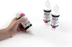 img 1 attached to 🎨 Tulip Dimensional Fabric Paint 4 oz Slick White 3 Pack - Vibrant Colors for Fabric Art, Crafts, and DIY Projects - Set of 3 Bottles, 12 FL Oz Total