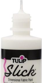 img 2 attached to 🎨 Tulip Dimensional Fabric Paint 4 oz Slick White 3 Pack - Vibrant Colors for Fabric Art, Crafts, and DIY Projects - Set of 3 Bottles, 12 FL Oz Total