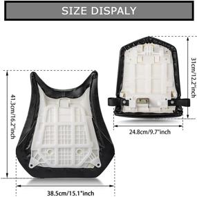 img 1 attached to 🔧 PSL Customer Service: Seat Pillion Cushion Set for Yamaha YZF R1 2000-2001, Front & Rear Riders