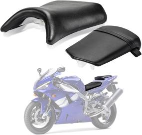 img 4 attached to 🔧 PSL Customer Service: Seat Pillion Cushion Set for Yamaha YZF R1 2000-2001, Front & Rear Riders