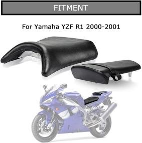 img 3 attached to 🔧 PSL Customer Service: Seat Pillion Cushion Set for Yamaha YZF R1 2000-2001, Front & Rear Riders