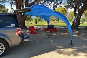 img 3 attached to 🏕️ Eurow Tail Gator Portable Sunshade Canopy: Ultimate Outdoor Protection and Shade in Blue