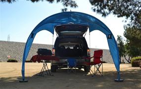 img 2 attached to 🏕️ Eurow Tail Gator Portable Sunshade Canopy: Ultimate Outdoor Protection and Shade in Blue