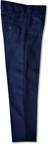 img 2 attached to Stylish and Durable Boys' Clothing: Discover Johnnie Lene Front Dress Pants