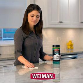 img 1 attached to 🧼 Weiman Granite Cleaner and Polish - 30 Wipes - Ideal for Cleaning and Polishing Granite, Marble, Soapstone, Quartz, Quartzite, Slate, Limestone, Corian, Laminate, Tile Countertop, and More