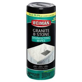 img 4 attached to 🧼 Weiman Granite Cleaner and Polish - 30 Wipes - Ideal for Cleaning and Polishing Granite, Marble, Soapstone, Quartz, Quartzite, Slate, Limestone, Corian, Laminate, Tile Countertop, and More