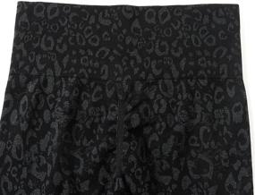 img 1 attached to 🐆 MOOSLOVER Women's Leopard Print Scrunch Butt Lifting Leggings: Seamless High-Waisted Yoga Pants