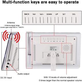 img 3 attached to Enhanced Wireless Calling System: Pager for Customers, Caregivers & Patients - Ideal for Hospitals, Restaurants, Churches, Cafes, & Nurse Calls!