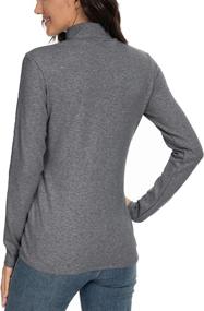 img 3 attached to HieasyFit Womens Cotton Turtleneck Thermal Sports & Fitness for Cycling