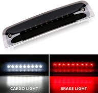 🚦 enhance your dodge ram's safety with the ram 1500 led 3rd brake light tail rear high mount lamp – waterproof, red & white light, smoke lens, black housing (2009-2017 ram 1500, 2010-2017 ram 2500/3500) logo