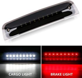 img 4 attached to 🚦 Enhance Your Dodge Ram's Safety with the Ram 1500 LED 3rd Brake Light Tail Rear High Mount Lamp – Waterproof, Red & White Light, Smoke Lens, Black Housing (2009-2017 Ram 1500, 2010-2017 Ram 2500/3500)