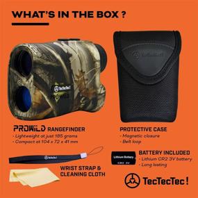 img 2 attached to 🦌 TecTecTec ProWild Hunting Rangefinder: Laser Range Finder with Speed, Scan, and Normal Measurements for Effective Hunting