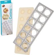 🍝 authentic ravioli mold - make 12 italian raviolis at once with extra large 1 3/4" squares logo