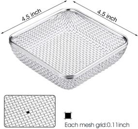 img 2 attached to Miady RV Furnace Vent Screen: Bug Cover for Camper Heater Exhaust Vents - 4.5x4.5 Stainless Steel Mesh Screens with Installation Tool Included