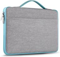 📦 zinz laptop sleeve 11.6 13 inch case briefcase - complete protection for macbook air pro a1932 a1706 a1708, macbook 11.6" super slim spill-resistant handbag for 11"-13" notebooks in gray logo