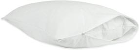 img 2 attached to BC BARE COTTON Luxury Hotel Bedding Quality Collection: Ultra Soft Pillow Protectors with Zipper - King Size, 2 Pack Set