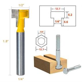 img 2 attached to Exqutoo T Slot Cutter Деревообрабатывающие фрезы